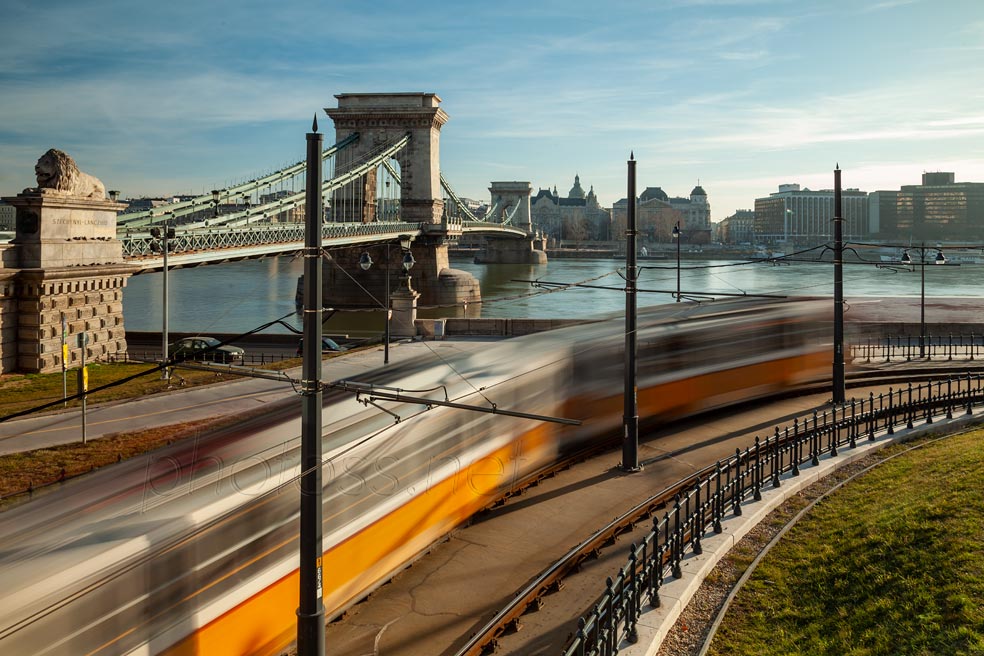 Tram in Budapest. A 'short long exposure' of 1.3seconds