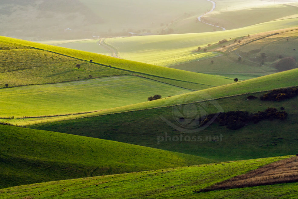 Autumn in the West Sussex countryside. Depth in landscape photographs.