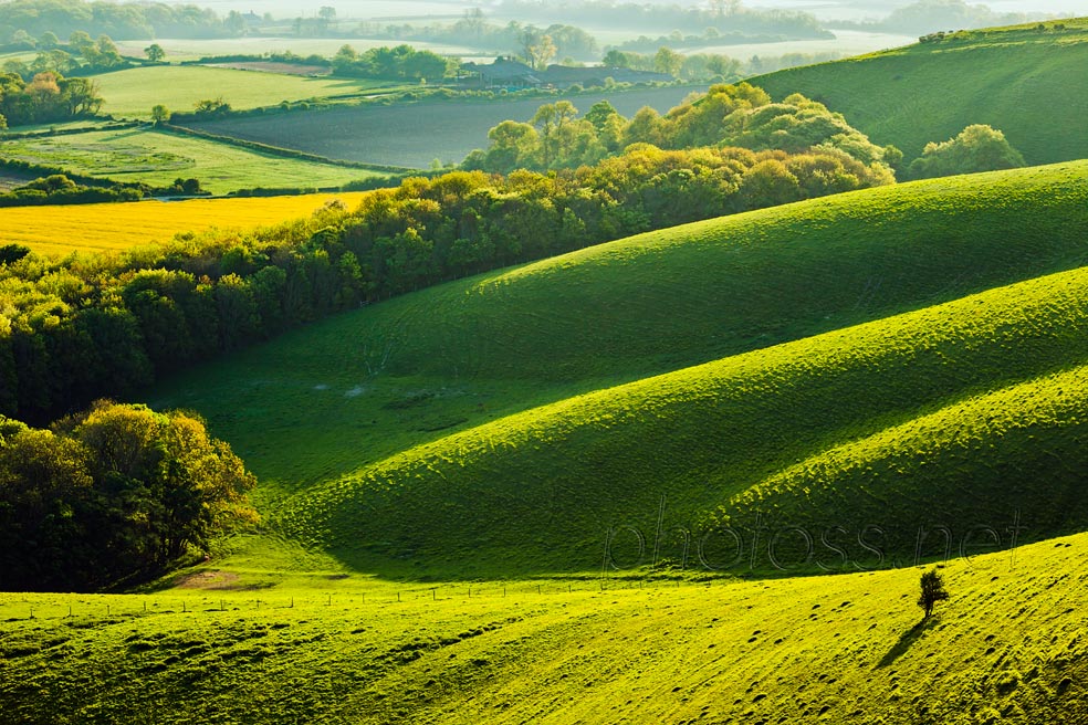 Autumn in the West Sussex countryside. Depth in landscape photographs.