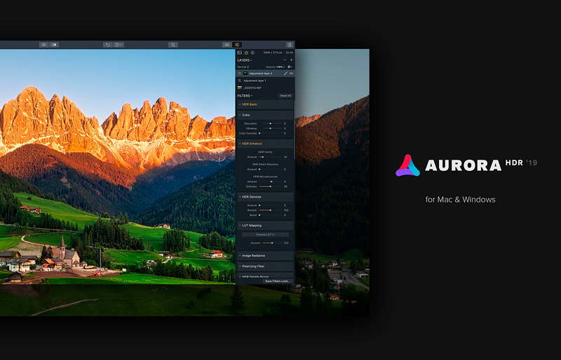 Aurora HDR. Promo code PHOTOSS.