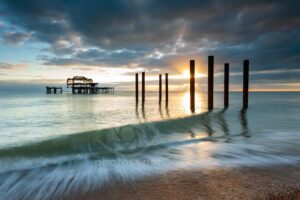 West Pier at sunset
