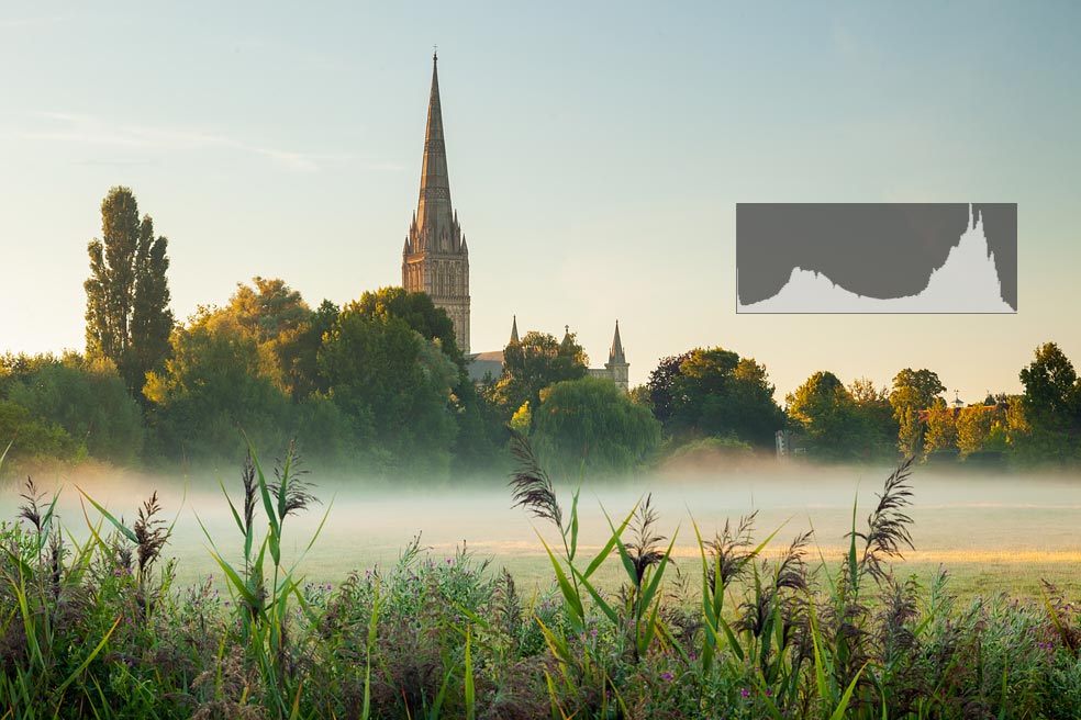 Why bother with Histogram? Sunrise at Salisbury Cathedral