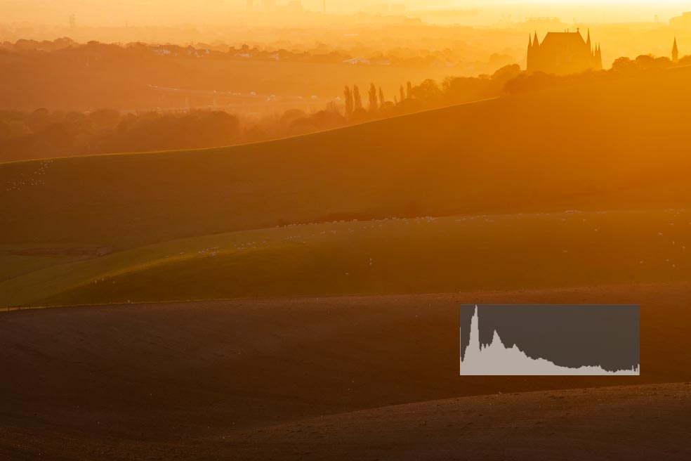 Sunrise at Lancing College.