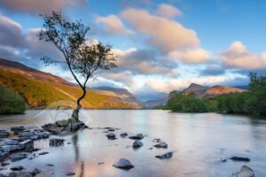 Sunset at Llyn Padarn