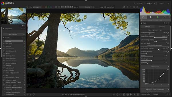 Image editing lessons online - darktable, adobe, affinity