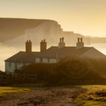 Sunrise at Coastguard Cottages in East Sussex. Landscape Photography Slawek Staszczuk.
