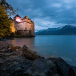 Chateau de Chillon at night. Slawek Staszczuk Photography.