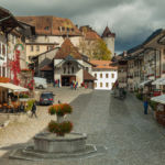 Gruyeres town view, Switzerland. Slawek Staszczuk Photography.