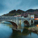 Dusk in St-Ursanne village. Slawek Staszczuk Photography.