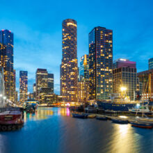 Canary Wharf evening