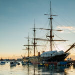 Sunset at HMS Warrior. Slawek Staszczuk Photography.