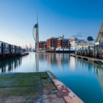 Evening at Portsmouth Harbour. Slawek Staszczuk Photography.