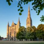 Salisbury Cathedral at Sunset