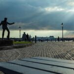 Billy Fury statue on Liverpool waterfront