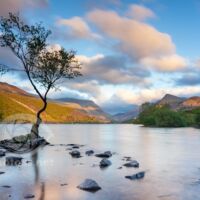 Sunset at Llyn Padarn