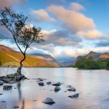 Sunset at Llyn Padarn