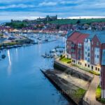 Night falls in Whitby.