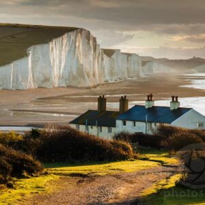 Sunrise at the Coastguard Cottages and Seven Sisters