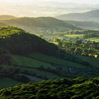 Spring evening on the Malvern Hills.