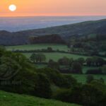 Sunrise at Stiperstones Nature reserve in Shropshire.