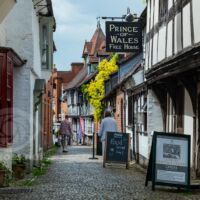 Church Lane in Ledbury, Herefordshire.