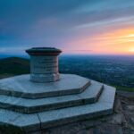 Sunrise on Worcestershire Beacon.